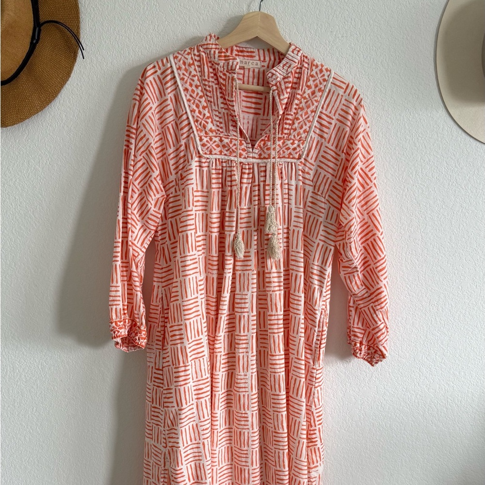 Chic Geometric Long Sleeve Dress